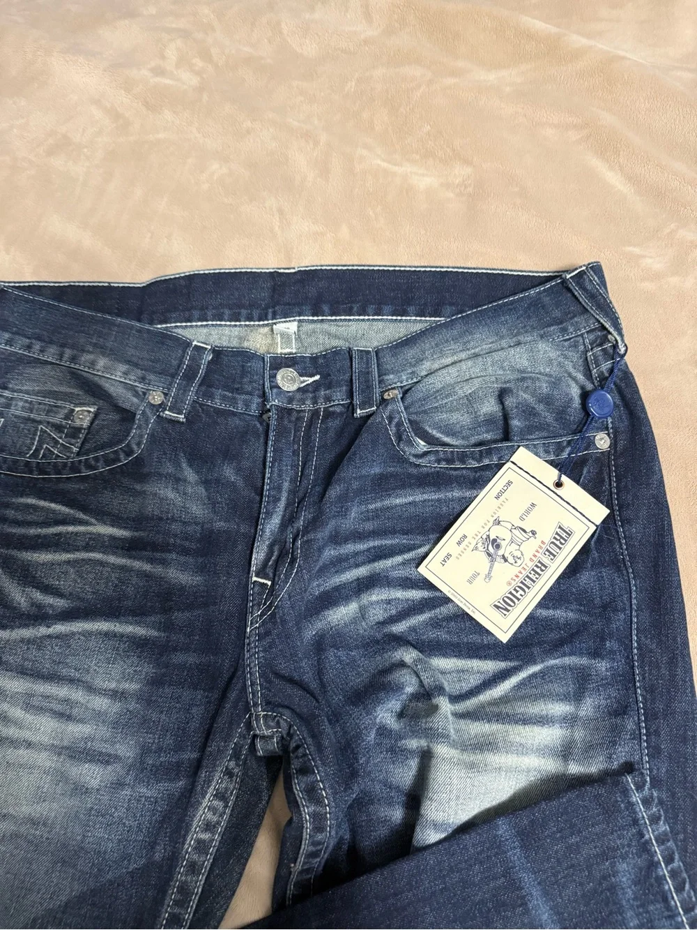 Men’s Dark Blue True Religion Jeans